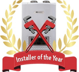 Plumbing and heating contractors who install Noritz tankless water heaters can now enter the company’s “Installer of the Year” contest.