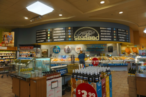 In order to accomplish these goals, ReGreen specified Nora Lighting’s Sapphire LED Series of architectural downlights to provide general and display illumination, primarily in the produce and prepared foods areas.