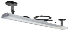 Larson Electronics has released a 160-watt low-profile LED light fixture equipped with magnets for temporary mounting while offering operators an energy-efficient direct replacement for fluorescent lighting solutions.