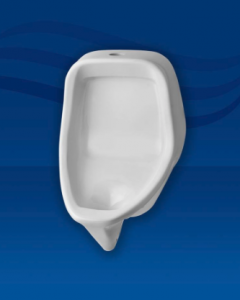 Mansfield Plumbing introduces 475HE Suburban high-efficiency urinal featuring an integral trap siphon jet.