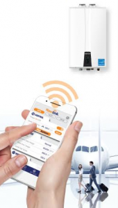 Navien’s introduces NaviLink, an optional Wi-Fi remote control system thatmakes it easy for commercial and residential users to communicate with their Navien systems from anywhere in the world.