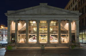 Arcade Providence has been called America’s original shopping mall. Built in 1828, the 3-story structure features Greek Revival columns, granite walls and a glass roof.