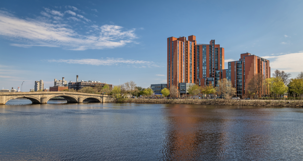 The view from the Charles River.