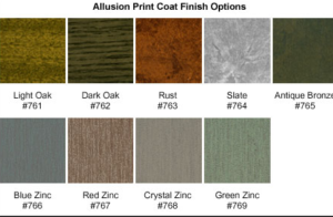 CENTRIA has added four new zinc finish options to its Allusion Print Coat System.