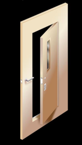 The Patient Room Access Door, offered by Ceco Door and CURRIES