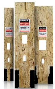 Strong-Tie Strong-Wall SB Shearwall provides lateral-force resistance.