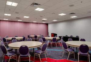 The Cree solution for the Convention Center Complex included the Cree CR Series architectural LED troffers; the CS14 LED linear luminaire; and the CR6, SR6 and LR6 LED downlights.