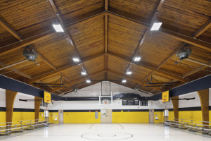 Surry County School District in western North Carolina projects an annual savings of almost $1,350, just from relighting one gymnasium in the district with LED luminaires. 
