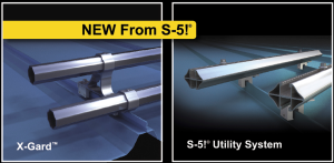 S-5! has announced its two newest innovations: The X-Gard pipe snow retention system and the S-5! Utility System.