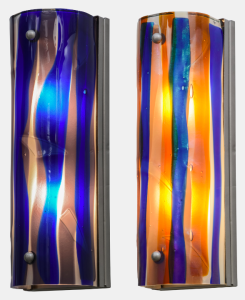Meyda Custom Lighting has unveiled new Fused Glass Wall Sconces for outdoor lighting applications.