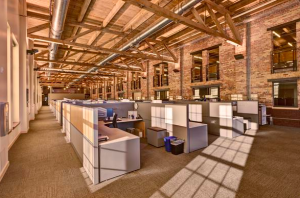 McKinstry worked with the regulatory agencies to find a solution that would keep 70 percent of all interior brick walls exposed in the most historically significant portions of the building and insulate the locations that resulted in the most energy savings and maintained occupant comfort.
