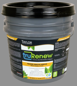 W.F. Taylor Co. Inc. announces the new patented TruRenew Premium Bio-Renewable Adhesive product line.