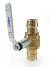 Uponor North America's code-listed ProPEX Lead-free (LF) Brass Commercial Ball Valves for PEX-to-PEX connections 