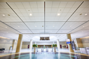 The Metro Toronto Convention Centre sought replacement ceiling panels that offered a modern look and modern performance, and would support its pursuit of LEED certification.