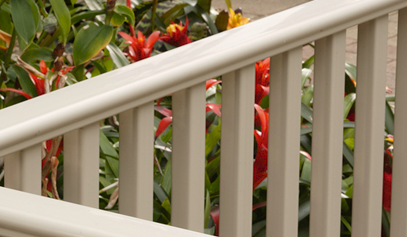 CertainTeed expands its EverNew Kingston vinyl railing system by inclduing a steep stair option.