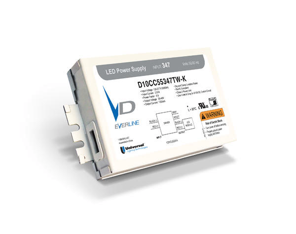 Universal Lighting Technologies has launched Class 2 UNV and 347V EVERLINE LED Driver Families with tunable constant power output—Compact Drivers and Linear Drivers.