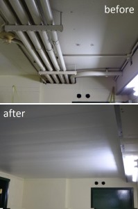 Zip-UP Ceiling is a low life-cycle cost alternative to drywall or suspended acoustic ceilings in basements and other rooms, including those in damp locations.