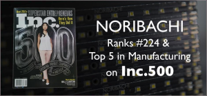 Noribachi has been named to Inc. Magazine's Inc. 500 list of Fastest-Growing Private U.S. Companies.