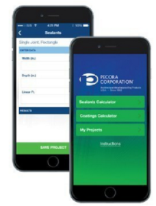 Pecora Corp. launched its Sealants and Coatings Calculator App.