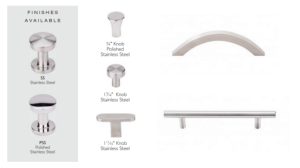 Top Knobs expands its SS304 Stainless Steel Collection with a new Polished Stainless Steel finish and 12 contemporary pull, curved pull and novelty knob shapes.