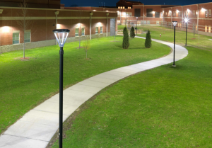  “Although we used existing poles, the Cree fixture matched up really well. It doesn’t look like a retrofit—the lights look like they were meant to be engineered that way.” —Rhys Petee, owner and sales manager, Peak Electric Inc.