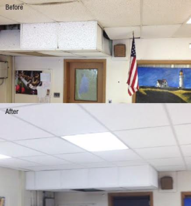 Facilities director Mike O’Neil of the South Colonie School District in Albany, N.Y., is the winner of the Armstrong “Show Us Your Ugly Ceilings” Contest.