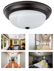 Super Bright LEDs offers a 15-Inch Flush-Mount LED Ceiling Light with a rich oil-rubbed bronze housing.
