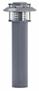 The highly-durable and robust CLXB Bollard from Sun Valley Lighting is now available with LED or HID lamp sources and a range of optics, including internal louver, prismatic glass and opal acrylic.