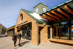 The primary goal of the renovation was to maintain the historic and familiar roof arrangement of the original 1980s transit center.
