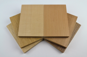 CertainTeed Ceilings has introduced Decoustic Rondolo, a line of custom micro-perforated acoustic wood panels and planks with a low flame spread rating and good sound absorption properties.