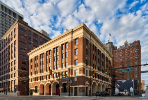 The Foundation Hotel’s preservation efforts included a comprehensive exterior restoration that preserved and restored all original terra cotta and masonry elements.
