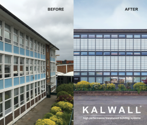 Kalwall panels in curtainwall systems or skylights are a solution to introduce diffuse natural daylighting into a building.